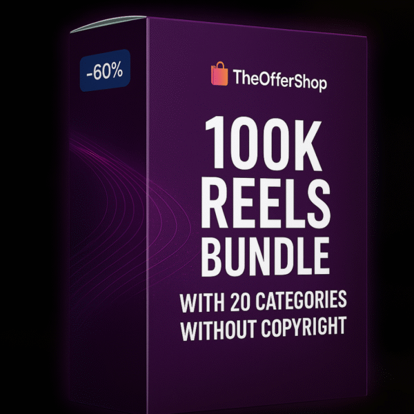 100K Reels Bundle with 20 Categories – 100% Copyright Free ✨